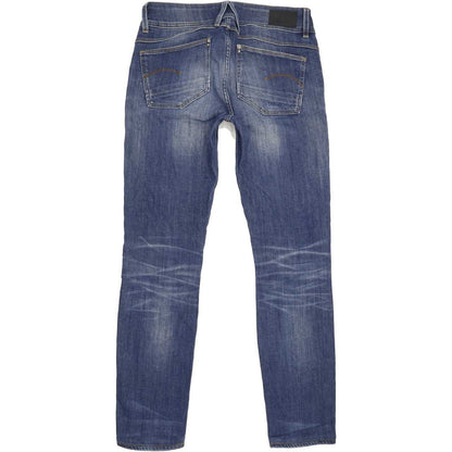G-Star Lynn Mid Women Blue Skinny Slim Stretch Jeans W26 L29