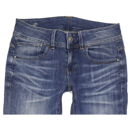 G-Star Lynn Mid Women Blue Skinny Slim Stretch Jeans W26 L29