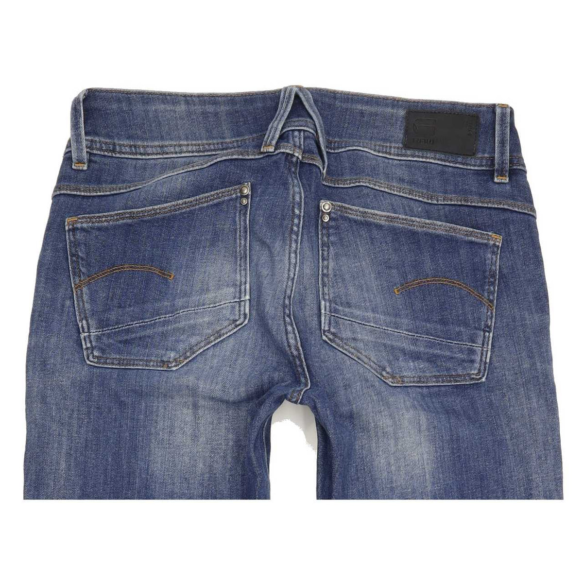 G-Star Lynn Mid Women Blue Skinny Slim Stretch Jeans W26 L29