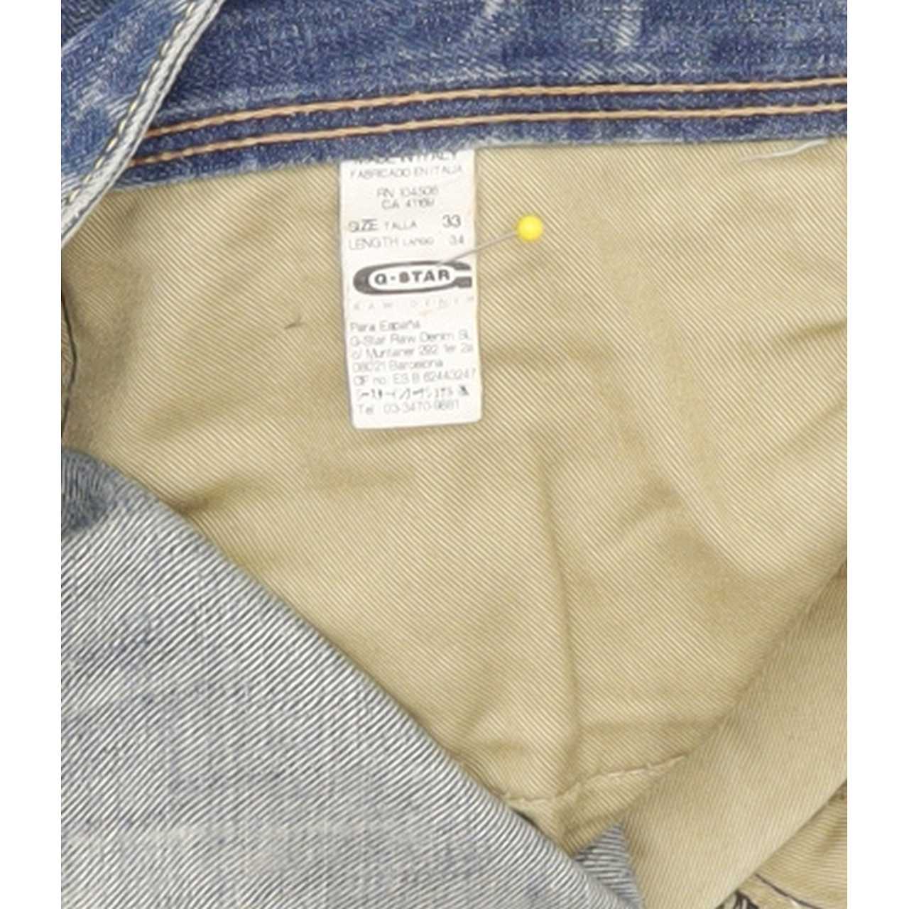 G-Star Class Men Blue Straight Regular Jeans W33 L33