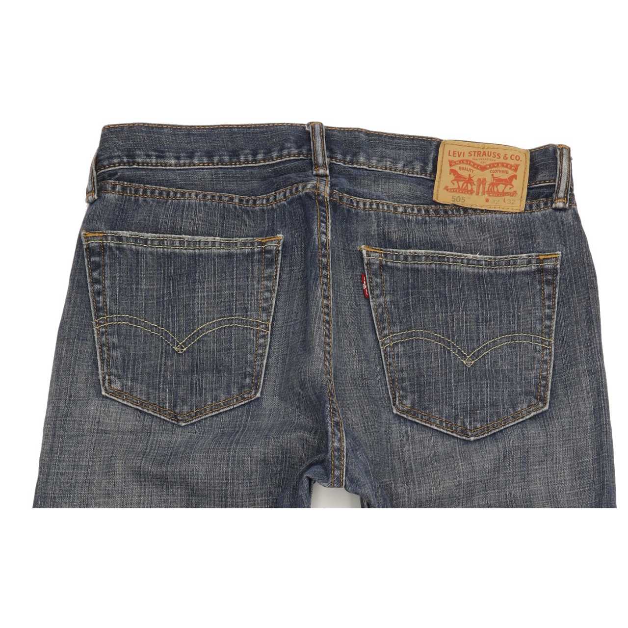 Levi's 505 Men Blue Straight Regular Jeans W32 L32