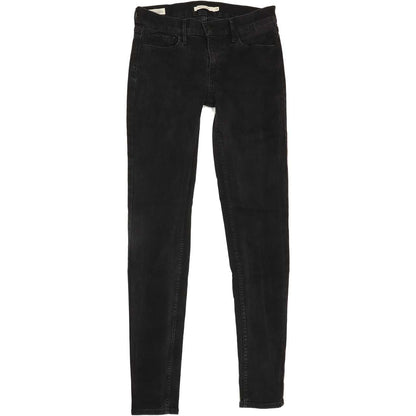 Levi's 710 Women Black Skinny Slim Stretch Jeans W28 L31