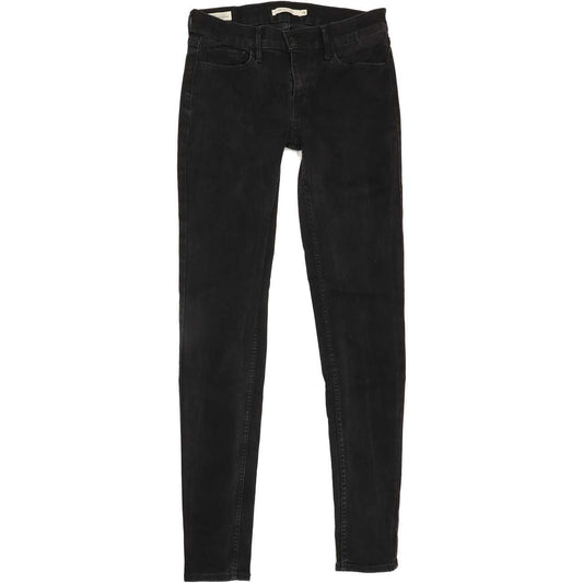 Levi's 710 Women Black Skinny Slim Stretch Jeans W28 L31