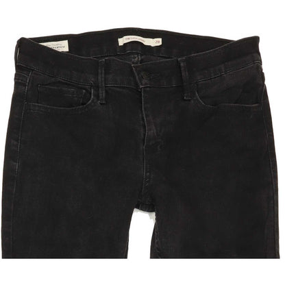 Levi's 710 Women Black Skinny Slim Stretch Jeans W28 L31