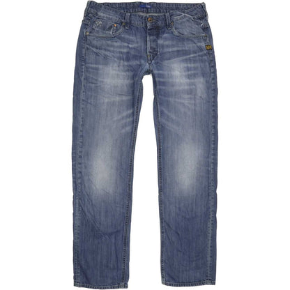 G-Star Attacc Men Blue Straight Slim Jeans W36 L33