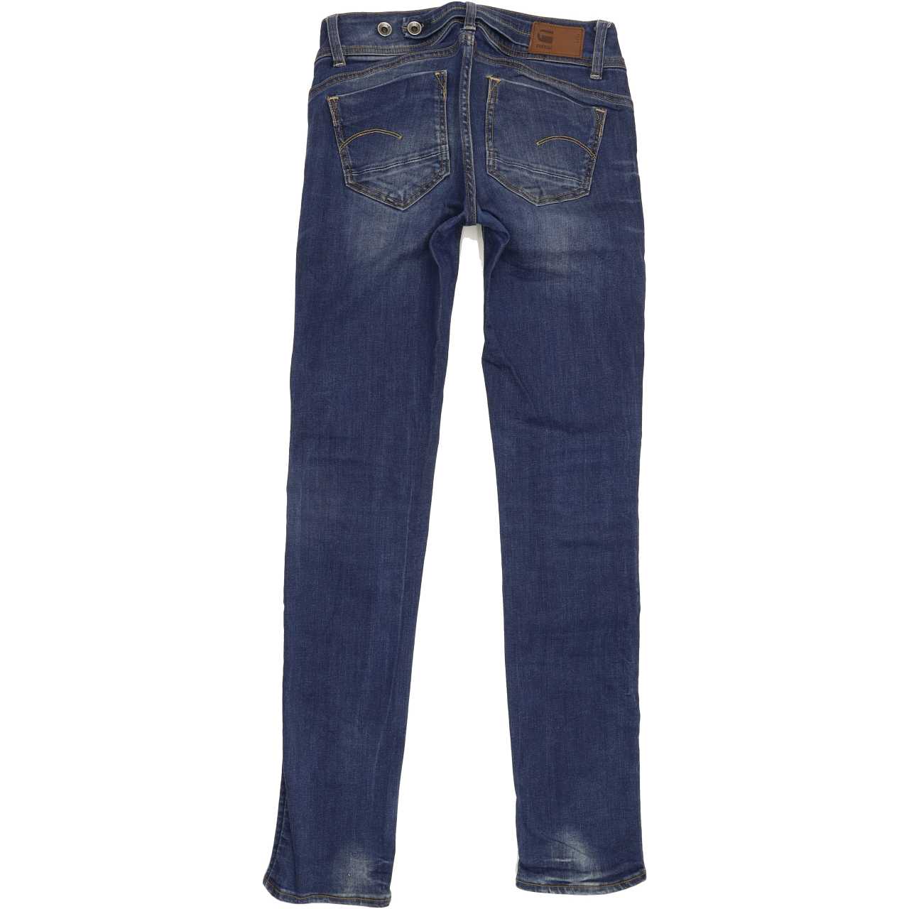 G-Star Midge Saddle Women Blue Straight Slim Stretch Jeans W26 L32