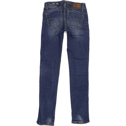 G-Star Midge Saddle Women Blue Straight Slim Stretch Jeans W26 L32