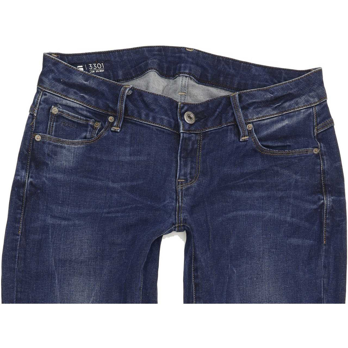 G-Star 3301 Women Blue Skinny Slim Stretch Jeans W29 L29