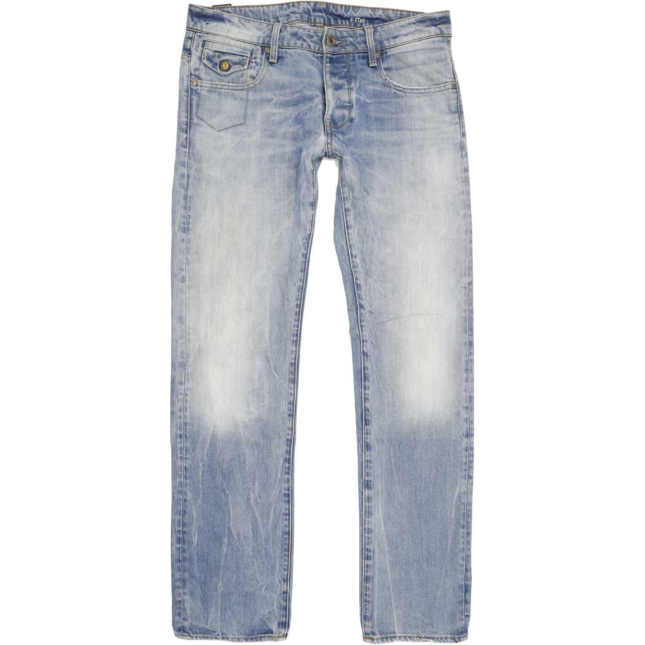 G-Star Morris Men Blue Straight Regular Jeans W33 L32