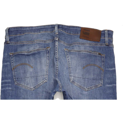 G-Star 3301 Men Blue Tapered Regular Stretch Jeans W37 L32