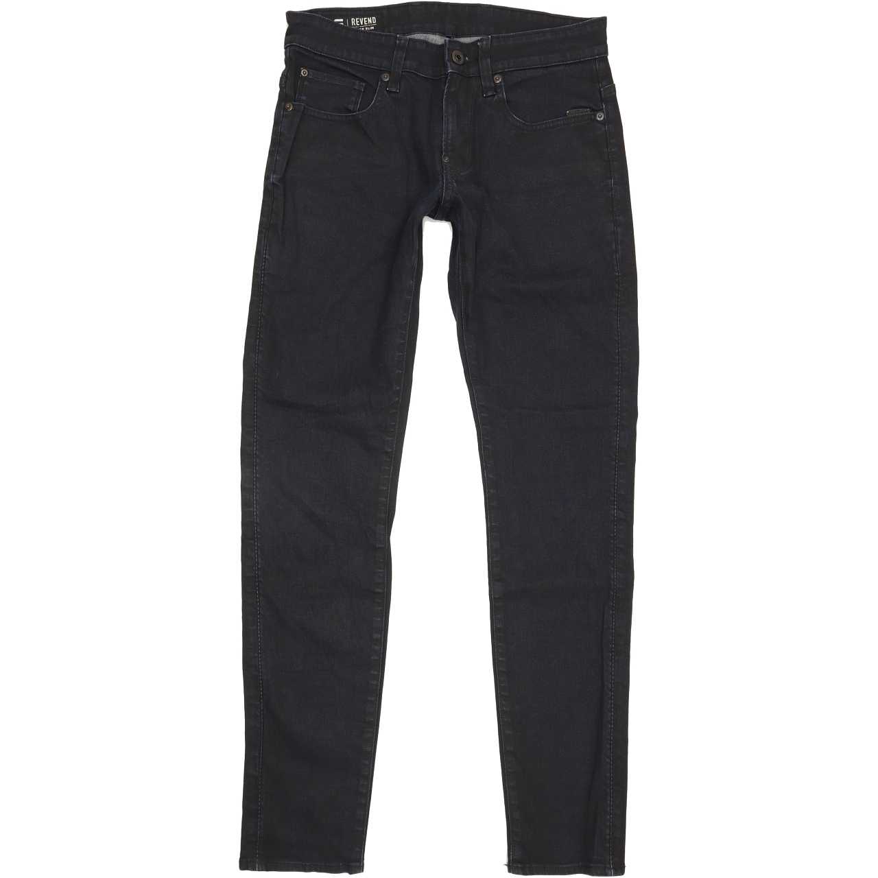 G-Star Revend Men Navy Straight Slim Stretch Jeans W29 L31