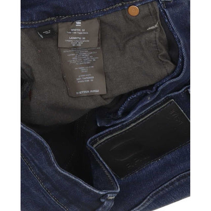 G-Star 3301 Men Blue Tapered Regular Stretch Jeans W30 L29