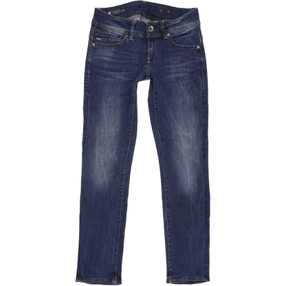 G-Star Midge Saddle Women Blue Straight Regular Stretch Jeans W29 L30