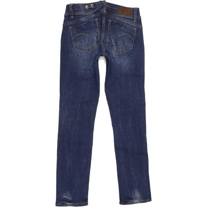 G-Star Midge Saddle Women Blue Straight Regular Stretch Jeans W29 L30
