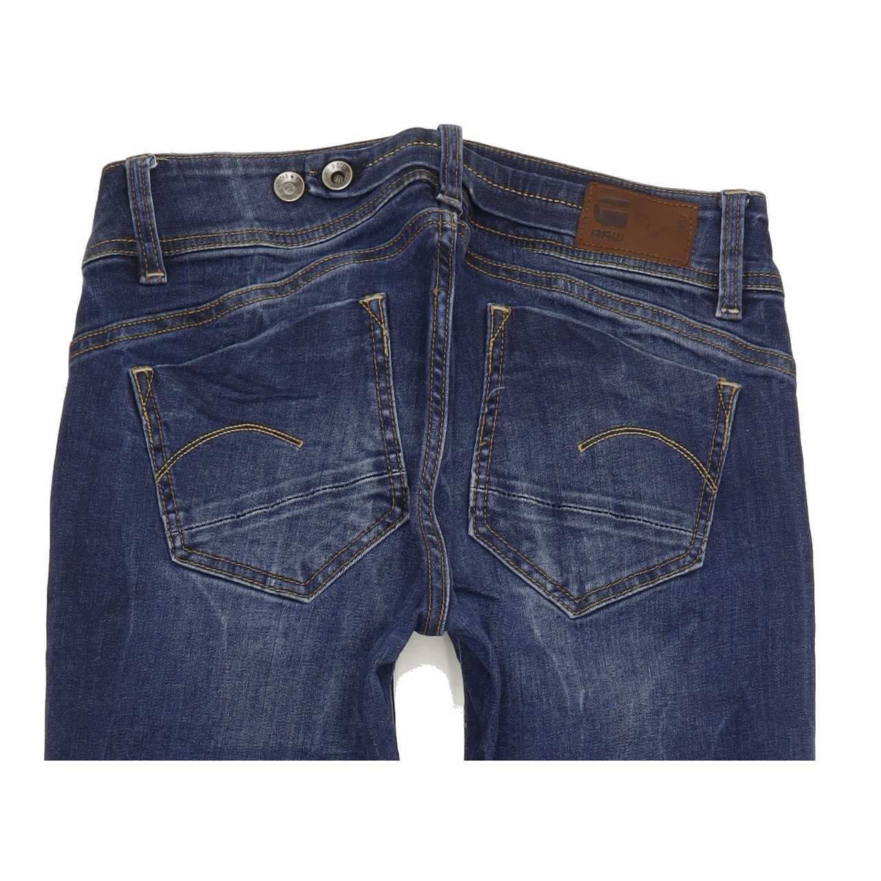 G-Star Midge Saddle Women Blue Straight Regular Stretch Jeans W29 L30