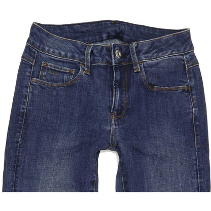 G-Star 3301 d-Mid Women Blue Skinny Regular Stretch Jeans W27 L29