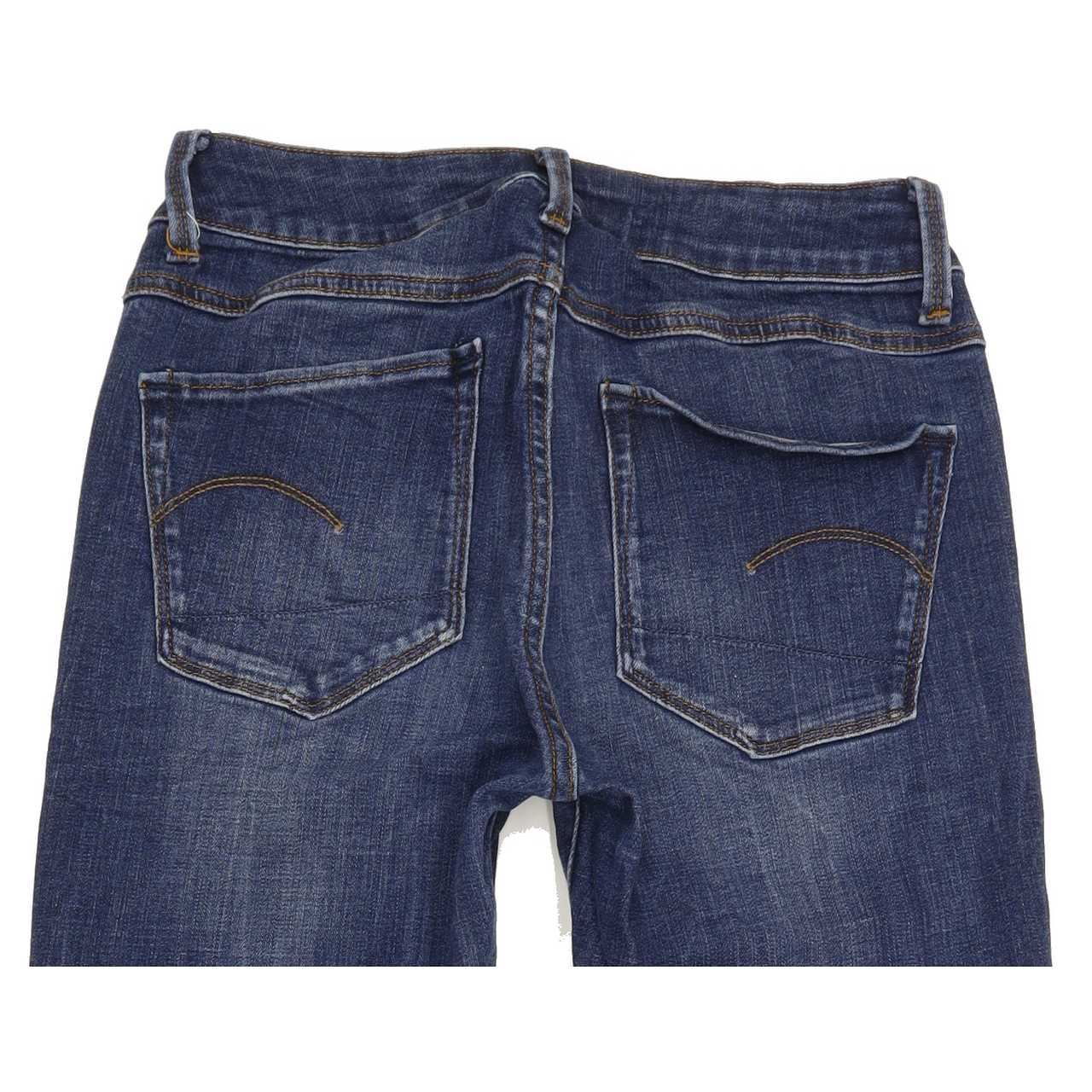 G-Star 3301 d-Mid Women Blue Skinny Regular Stretch Jeans W27 L29