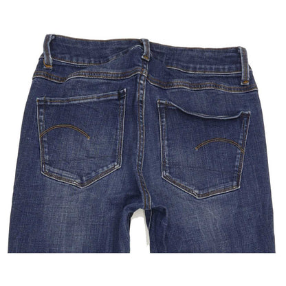 G-Star 3301 d-Mid Women Blue Skinny Regular Stretch Jeans W27 L29