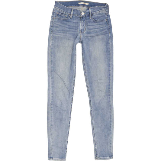 Levi's 710 Women Blue Skinny Regular Stretch Jeans W27 L30