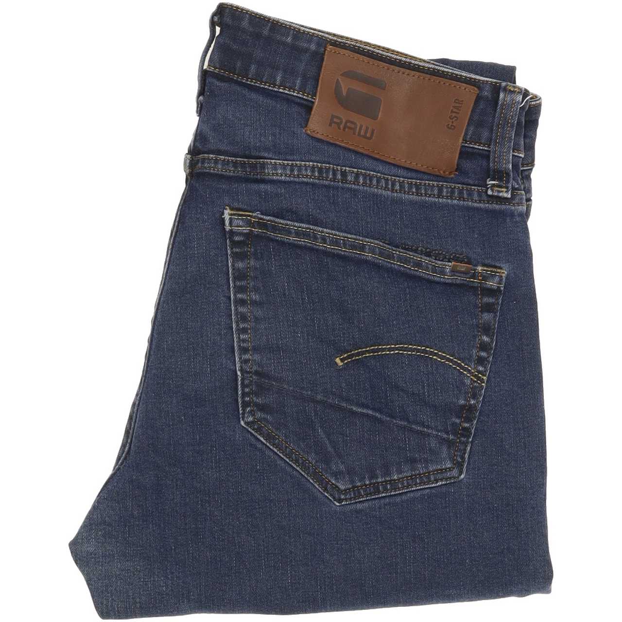 G-Star Men Blue Straight Regular Jeans W30 L30