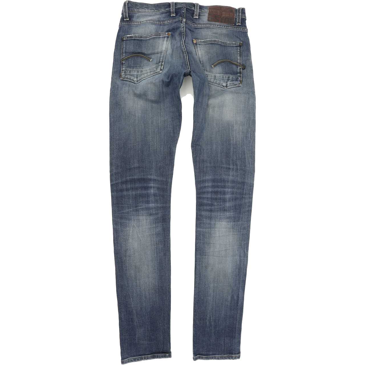 G-Star Defend Men Blue Straight Slim Jeans W32 L36