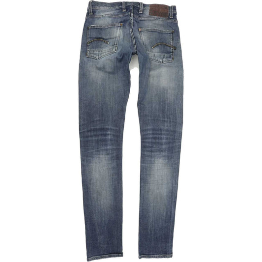 G-Star Defend Men Blue Straight Slim Jeans W32 L36