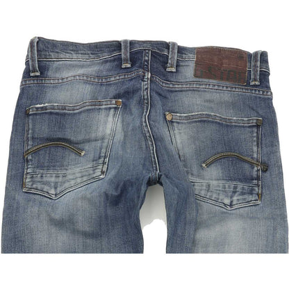 G-Star Defend Men Blue Straight Slim Jeans W32 L36