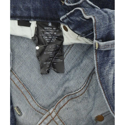 G-Star Defend Men Blue Straight Slim Jeans W32 L36