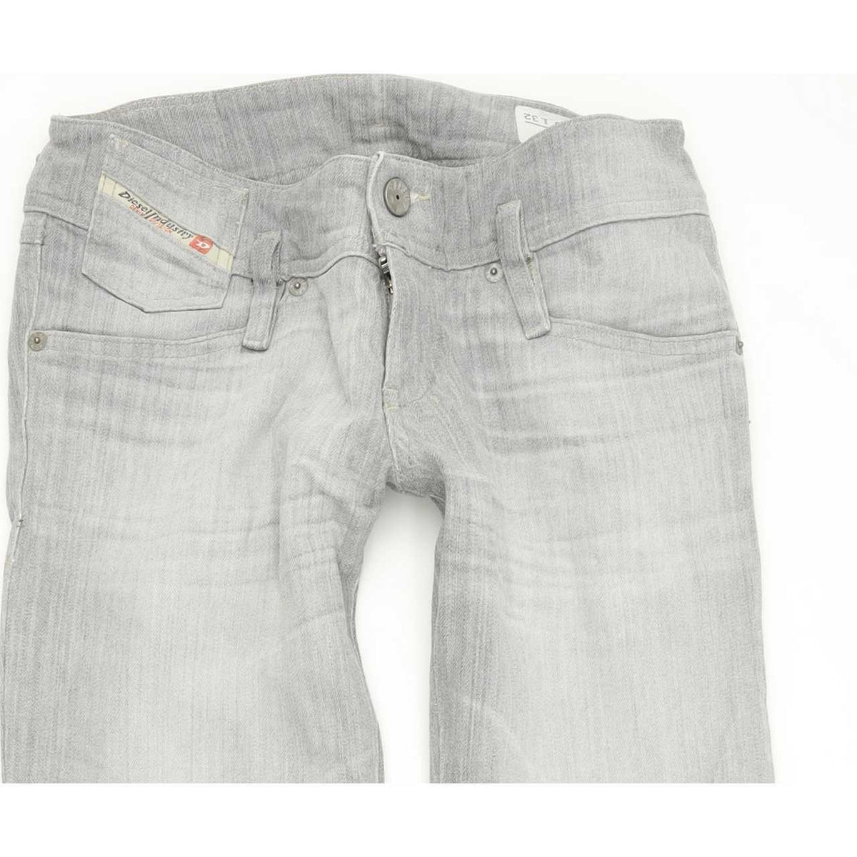 Diesel Matic 008GC Women Grey Straight Slim Stretch Jeans W26 L32