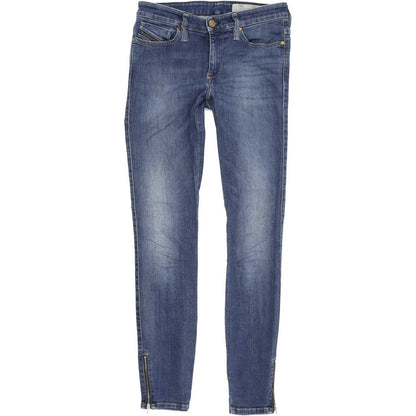 Diesel Skinzee-Zip 0687Q Women Blue Skinny Slim Stretch Jeans W26 L32