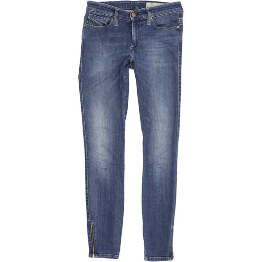 Diesel Skinzee-Zip 0687Q Women Blue Skinny Slim Stretch Jeans W26 L32