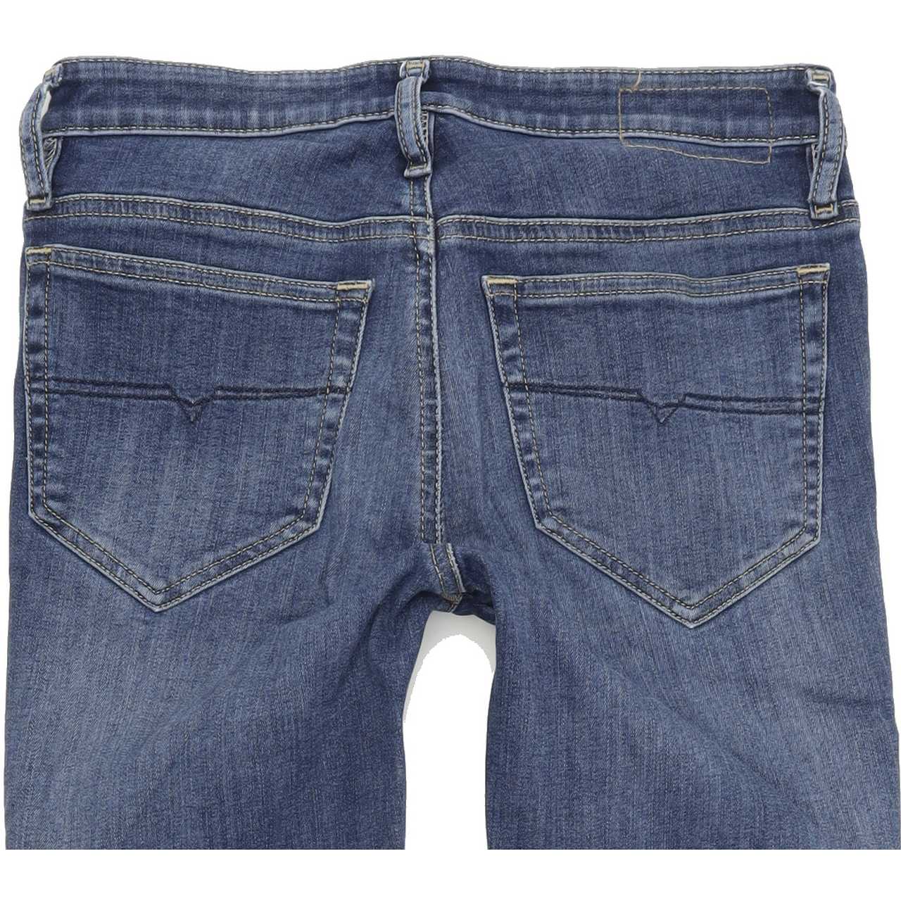 Diesel Skinzee-Zip 0687Q Women Blue Skinny Slim Stretch Jeans W26 L32