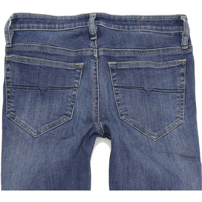Diesel Skinzee-Zip 0687Q Women Blue Skinny Slim Stretch Jeans W26 L32