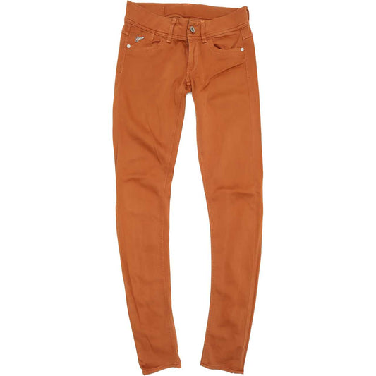 G-Star Lynn Women Brown Skinny Slim Stretch Jeans W28 L34