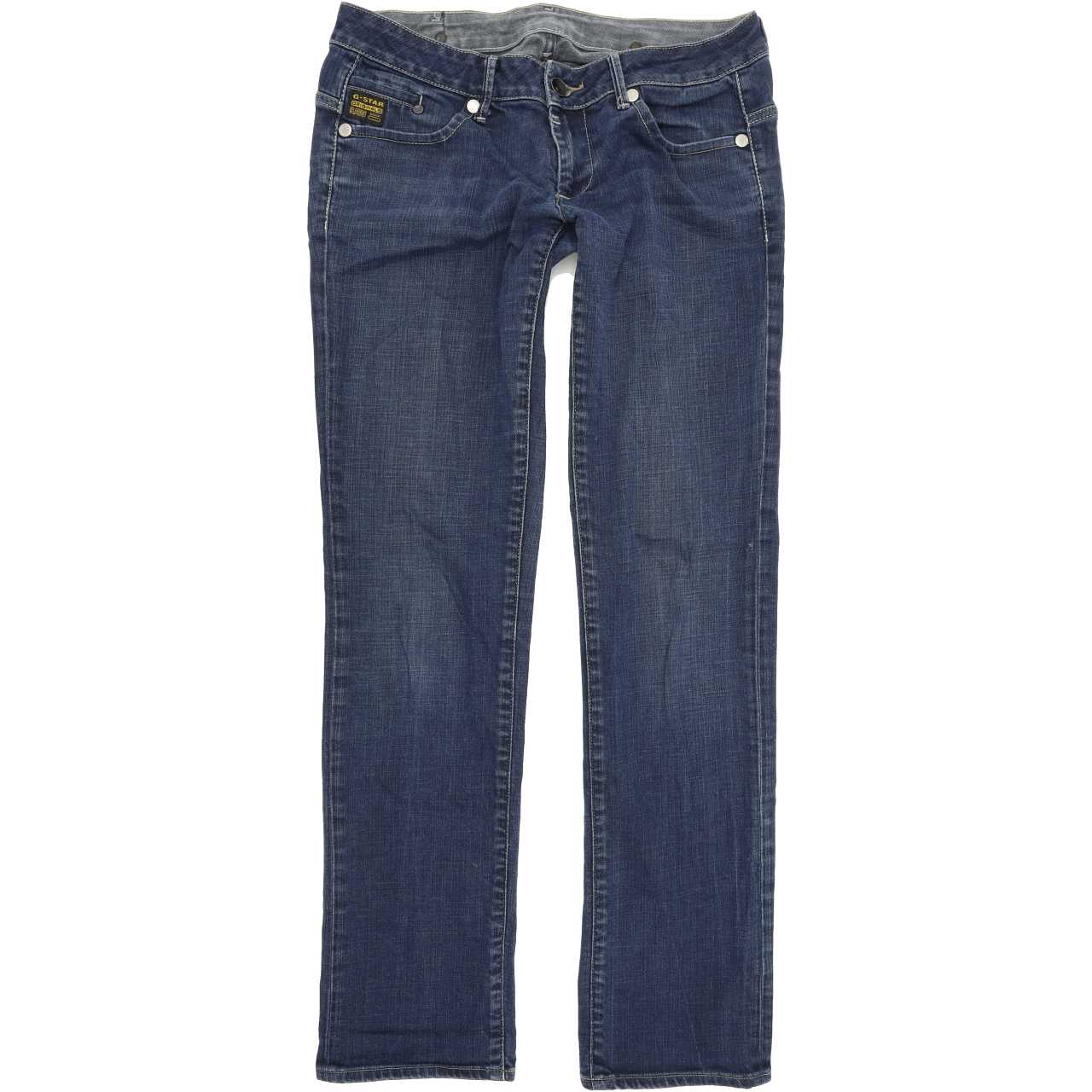 G-Star Midge Women Blue Straight Regular Stretch Jeans W31 L33
