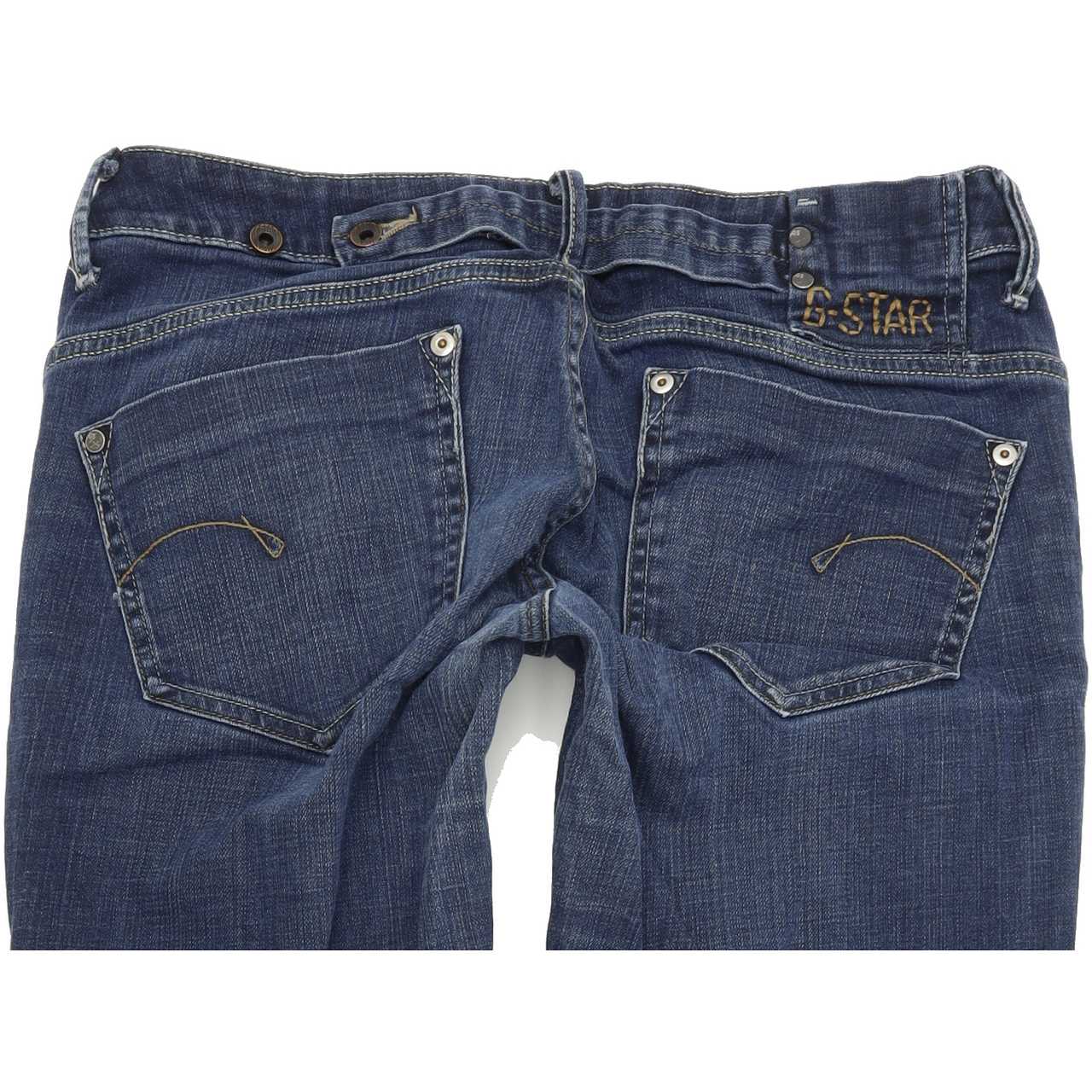 G-Star Midge Women Blue Straight Regular Stretch Jeans W31 L33