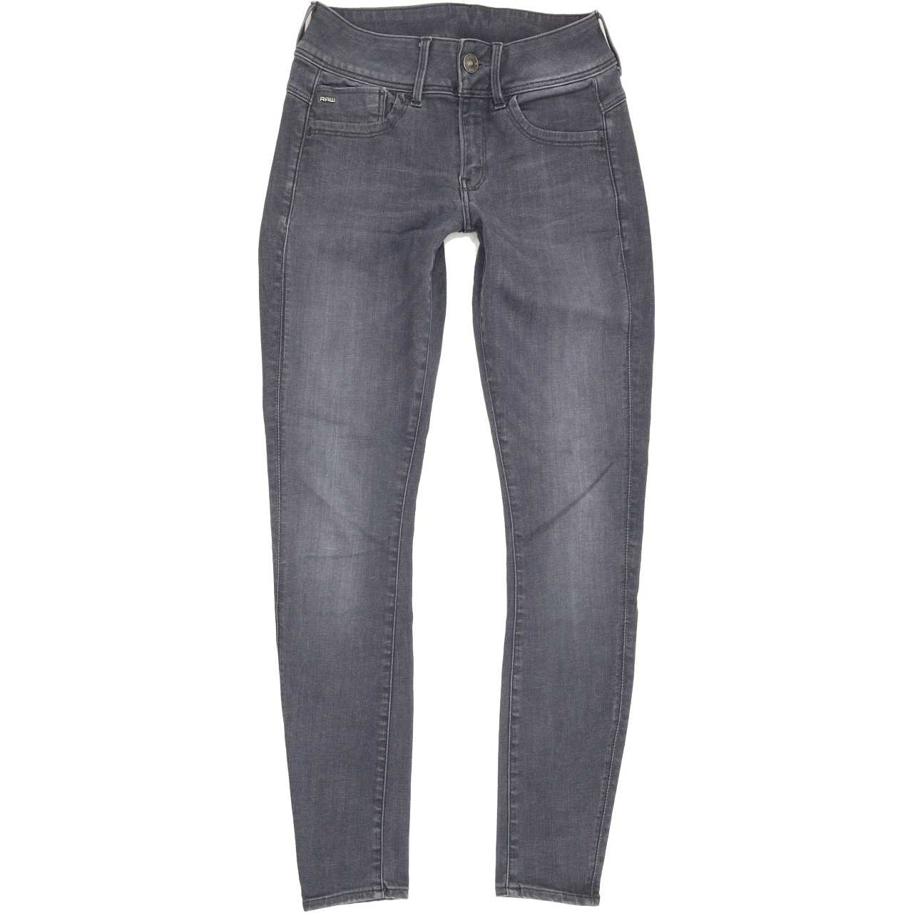 G-Star Lynn D-Mid Women Grey Skinny Regular Stretch Jeans W28 L29