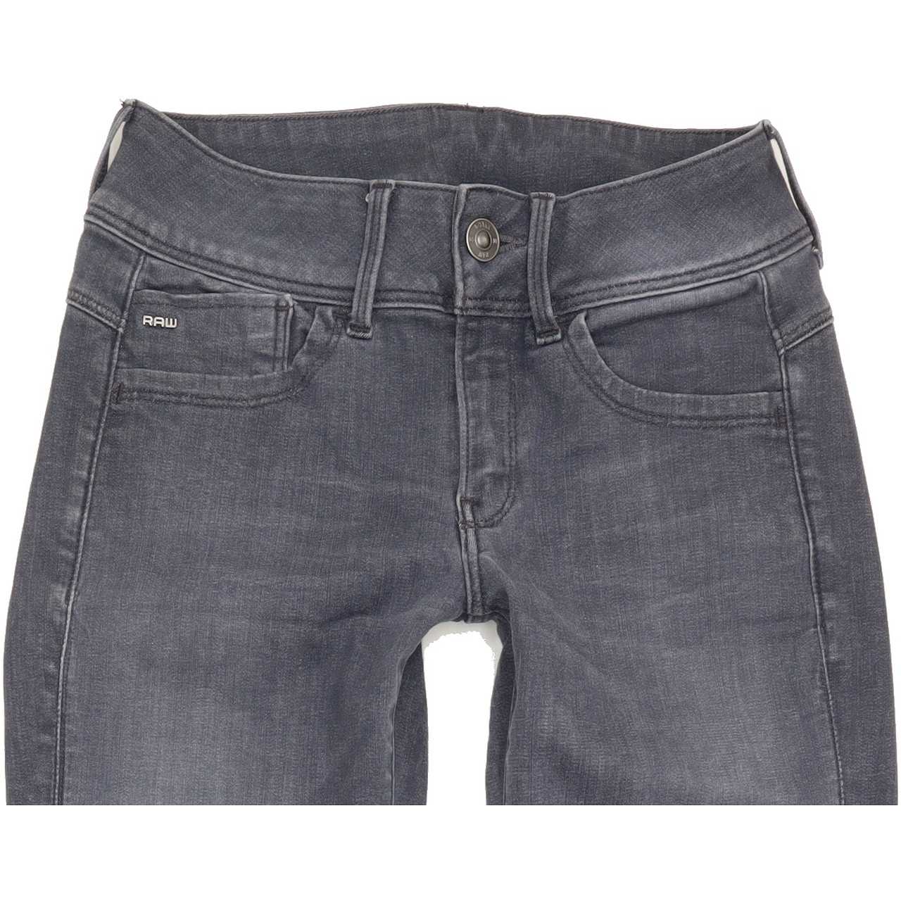 G-Star Lynn D-Mid Women Grey Skinny Regular Stretch Jeans W28 L29