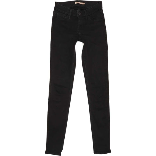 Levi's 710 Women Black Skinny Regular Jeans W25 L29