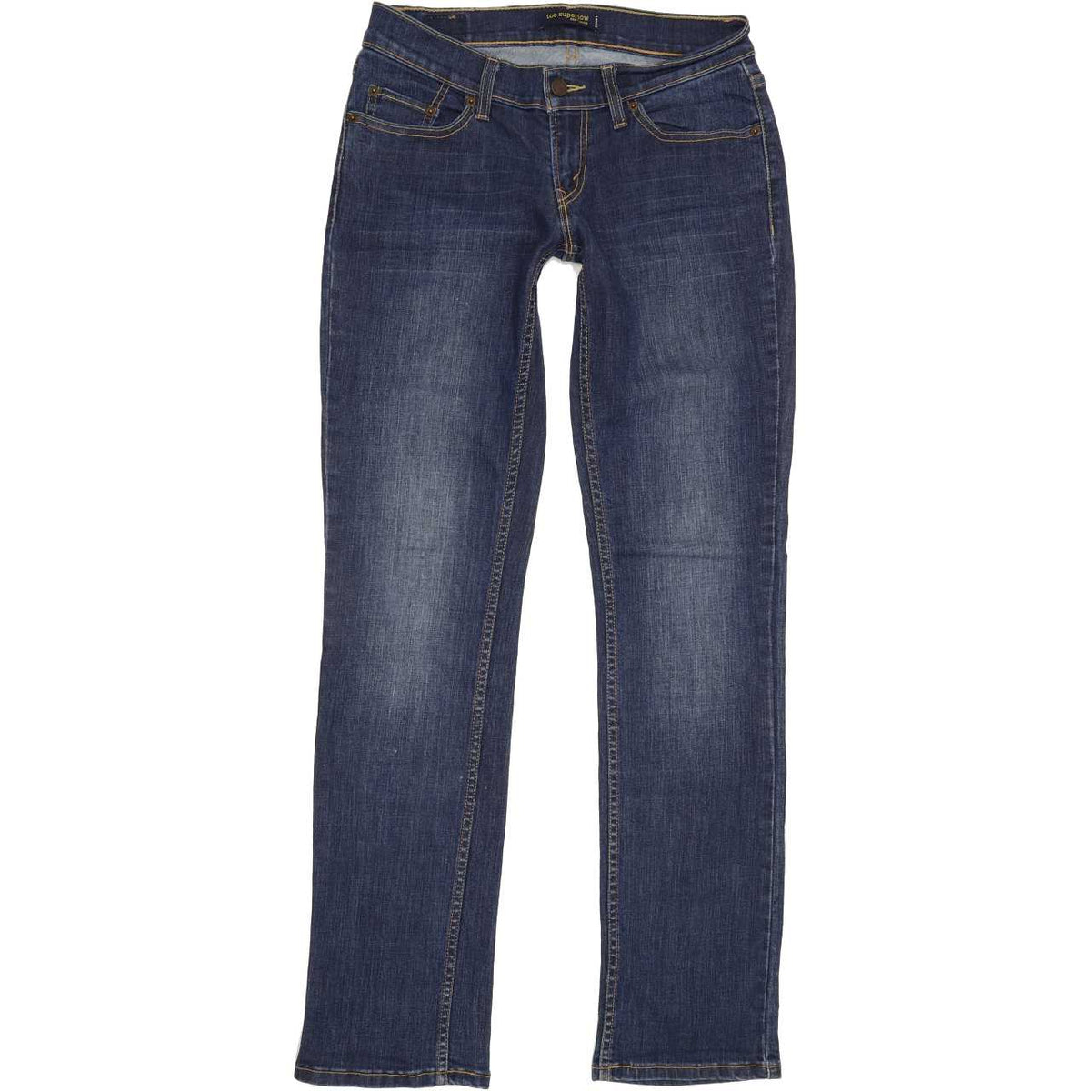 Levi's 524 Women Blue Straight Slim Stretch Jeans W26 L32