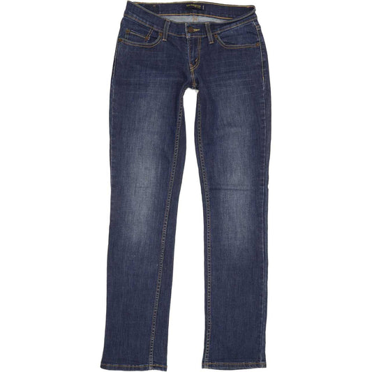 Levi's 524 Women Blue Straight Slim Stretch Jeans W26 L32