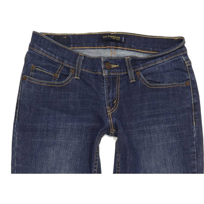 Levi's 524 Women Blue Straight Slim Stretch Jeans W26 L32