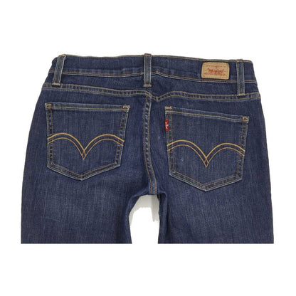 Levi's 524 Women Blue Straight Slim Stretch Jeans W26 L32