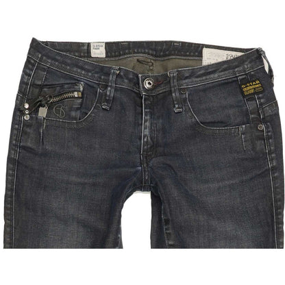 G-Star 3301 Women Blue Tapered Slim Jeans W28 L30