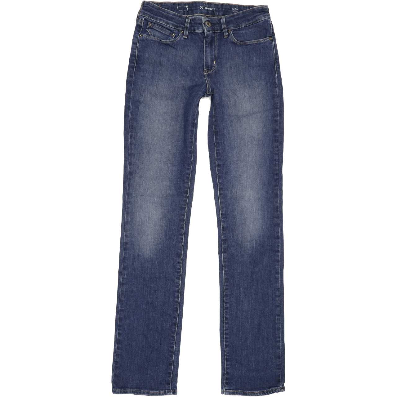 G-Star Demi Curve Women Blue Straight Regular Stretch Jeans W27 L31