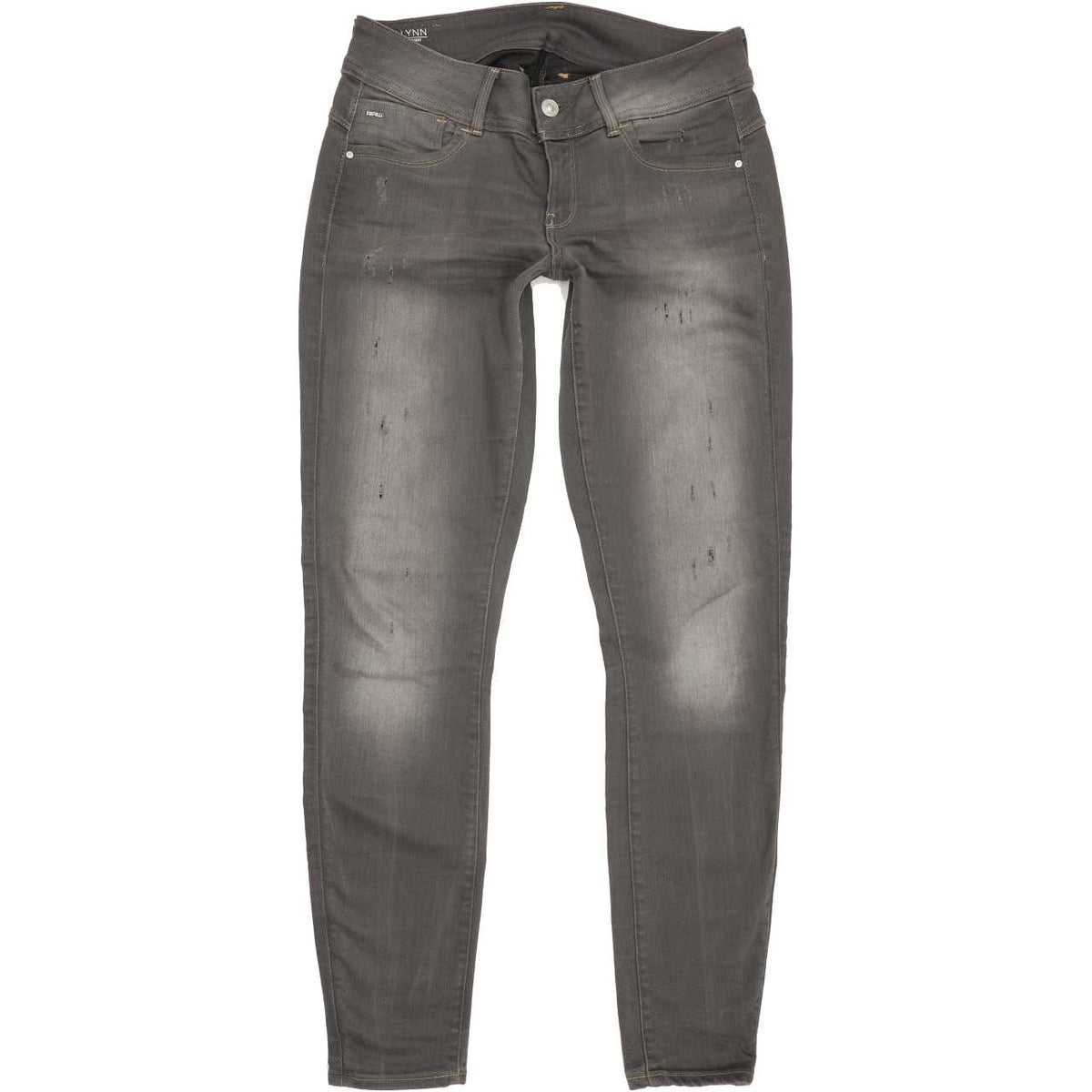 G-Star Lynn Mid Women Grey Skinny Slim Stretch Jeans W32 L33