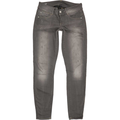 G-Star Lynn Mid Women Grey Skinny Slim Stretch Jeans W32 L33