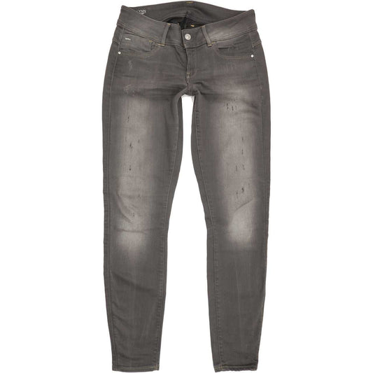 G-Star Lynn Mid Women Grey Skinny Slim Stretch Jeans W32 L33