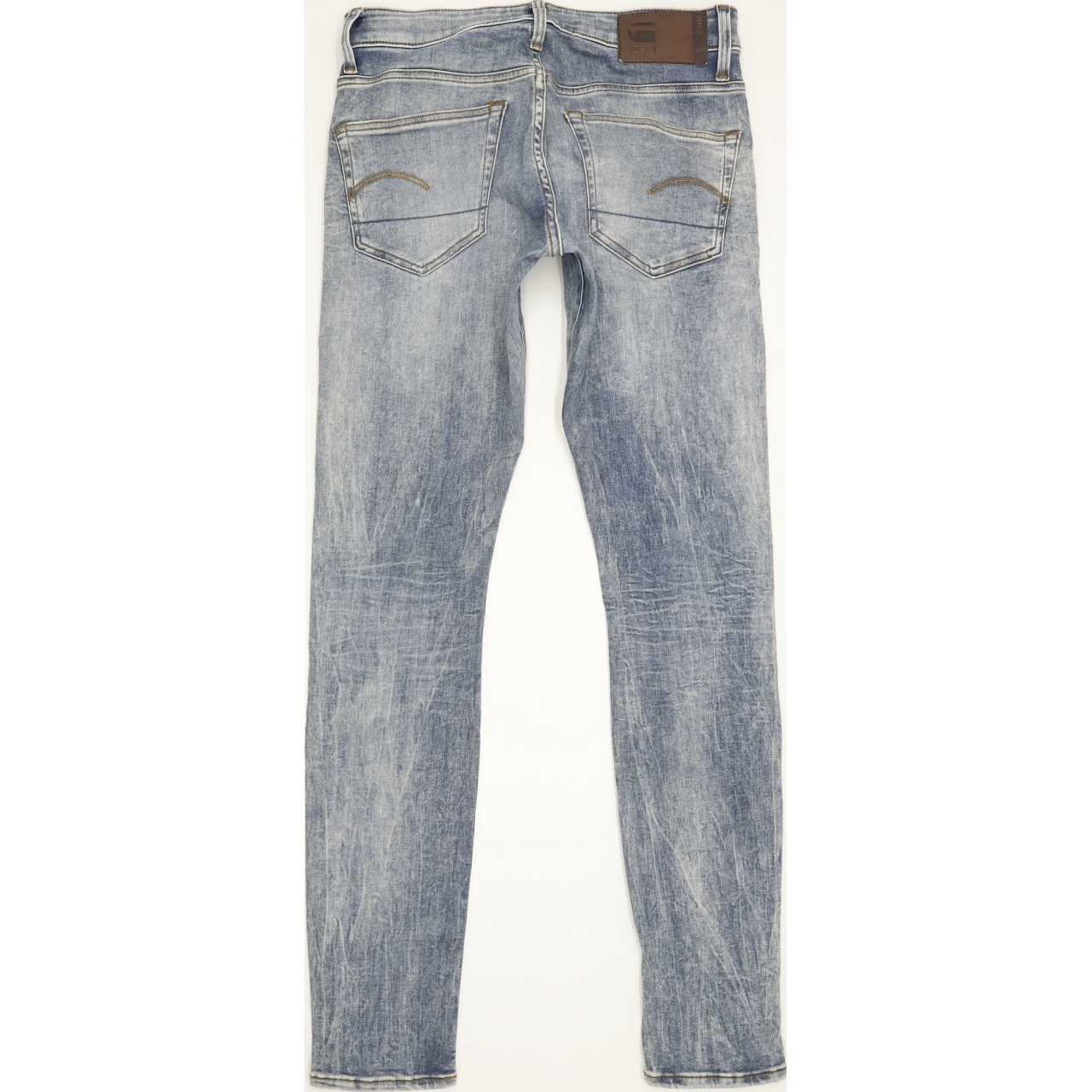 G-Star 3301 Deconstructed Men Blue Skinny Regular Stretch Jeans W29 L32