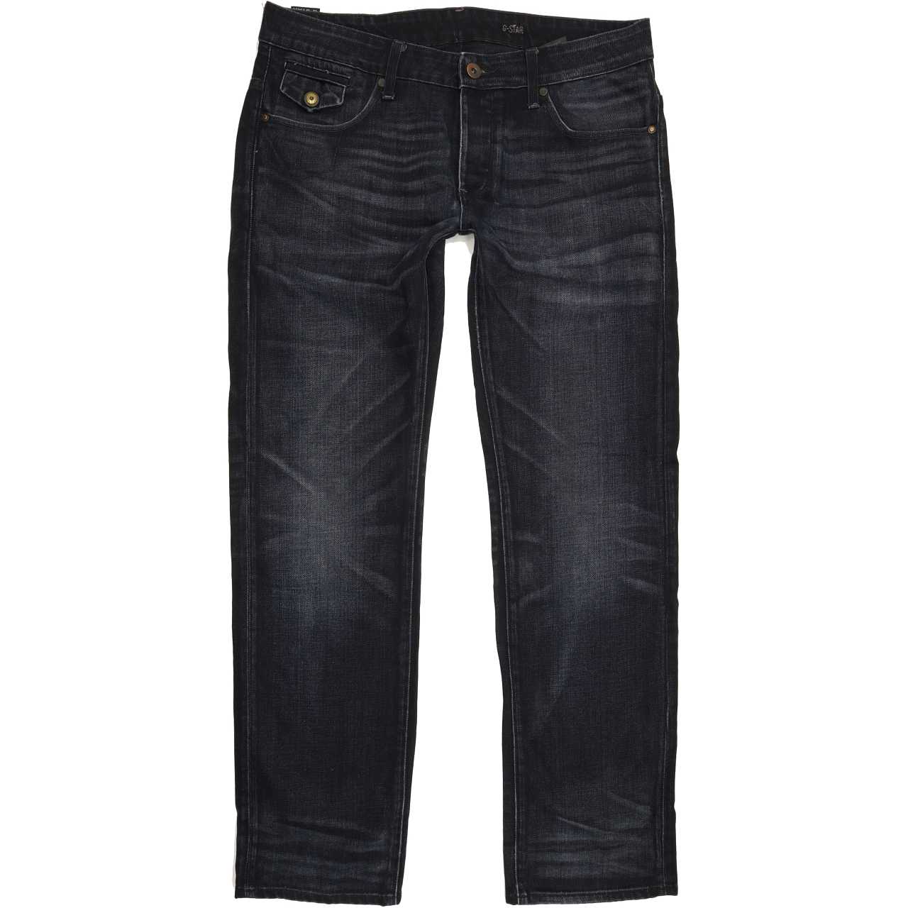 G-Star Morris Men Blue Straight Slim Jeans W34 L32